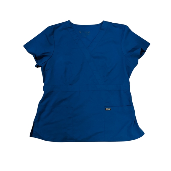 Grey's Anatomy Tops - Grey's Anatomy women's blue scrub top size XL